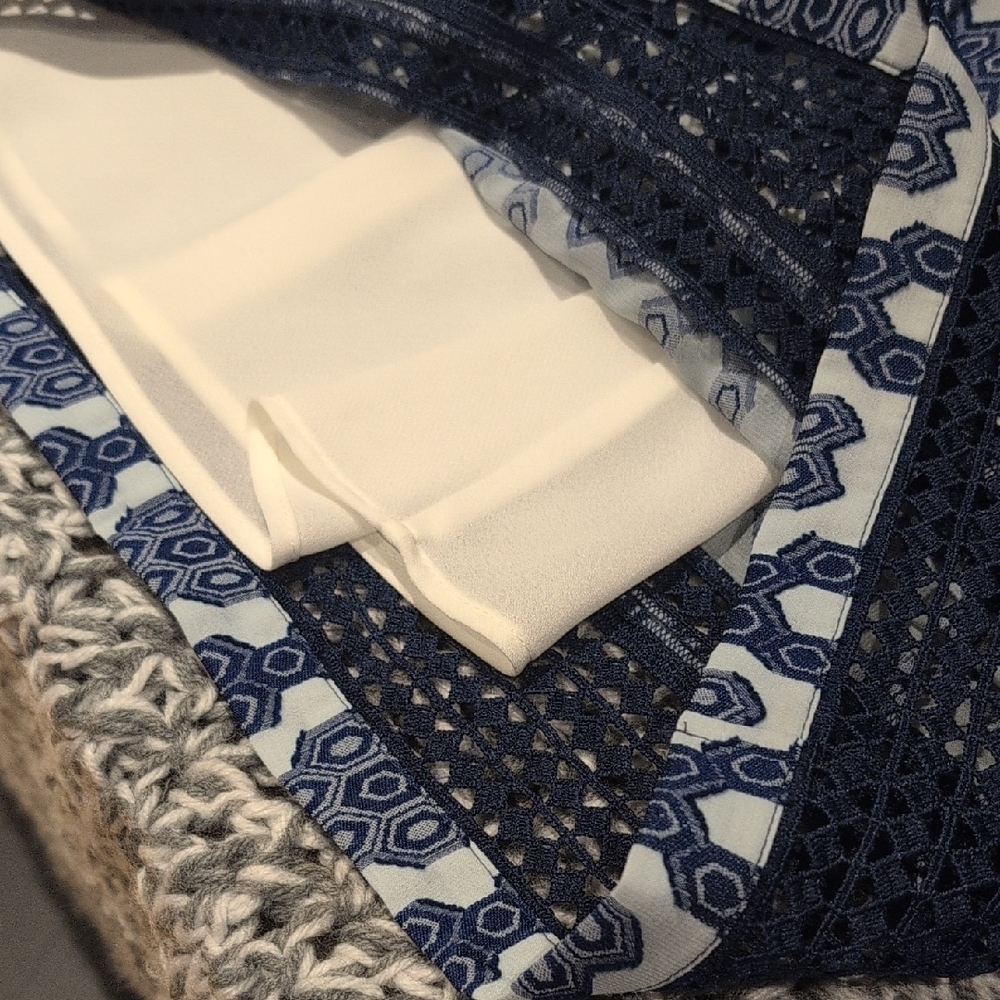 Tommy Hilfiger Blue & Ivory Porcelain Print Dress✨Coastal - Picture 6 of 11
